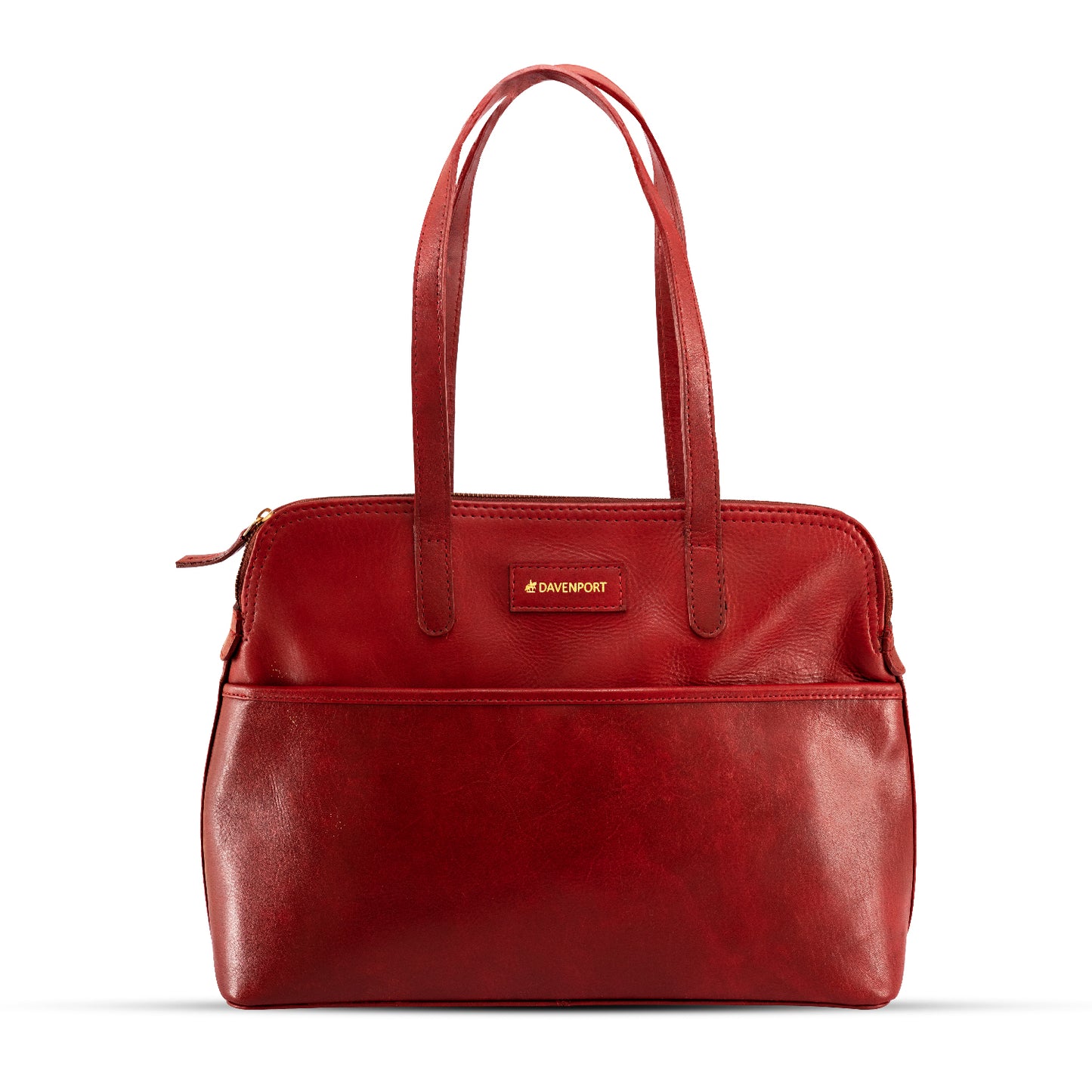 Eleanor Medium Leather Handbag - Maroon