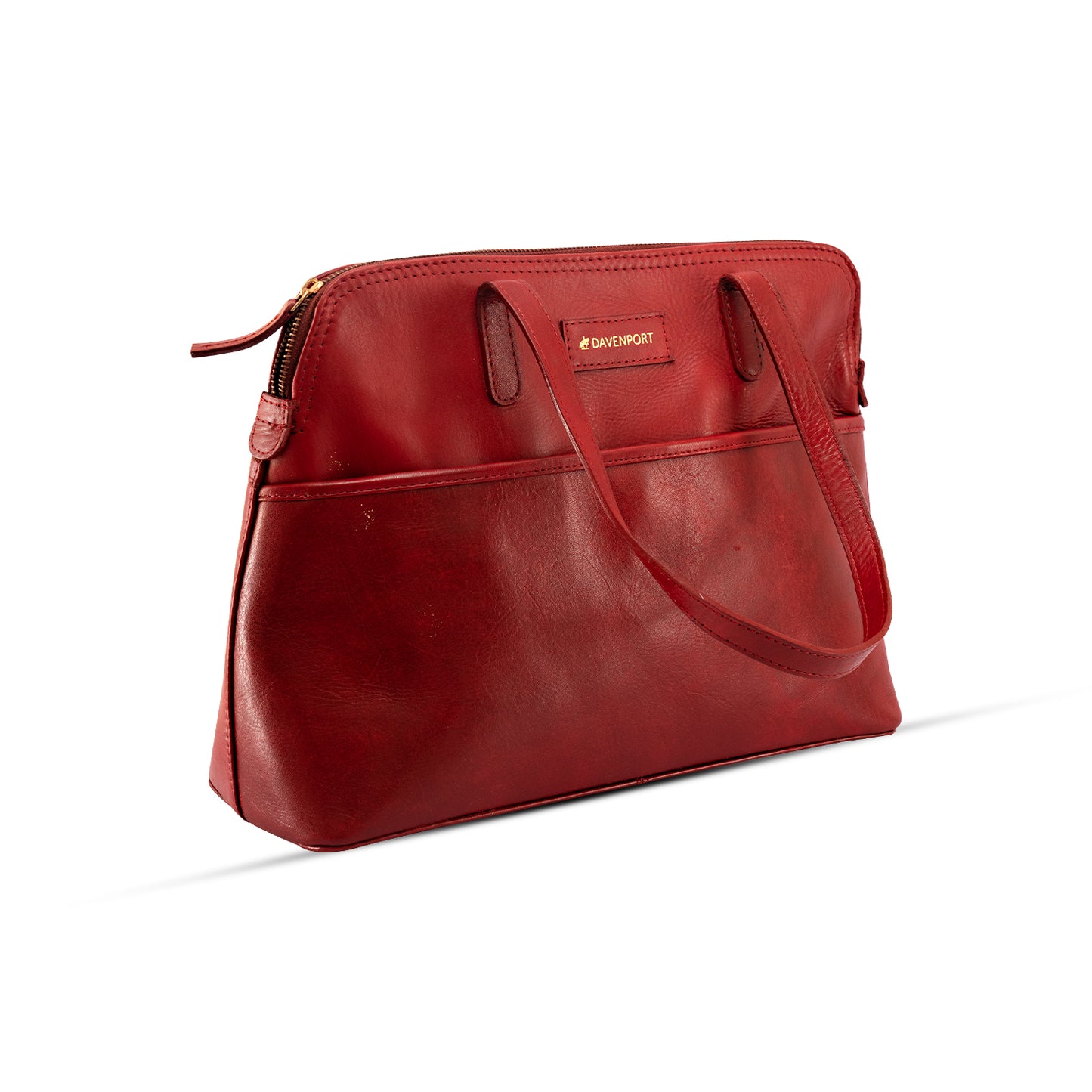 Eleanor Medium Leather Handbag - Maroon