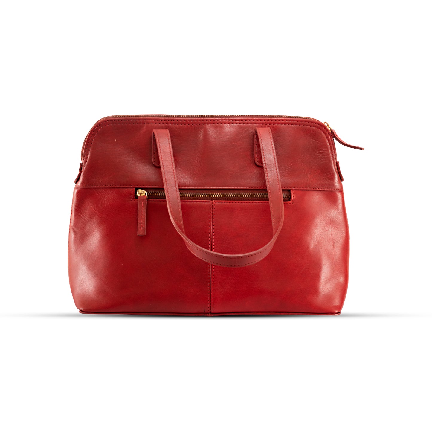 Eleanor Medium Leather Handbag - Maroon