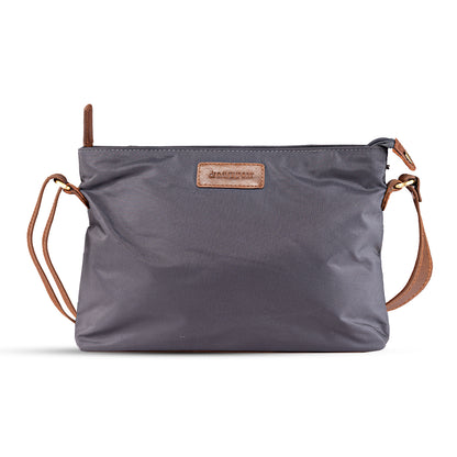 Almada Crossbody Bag Grey Colour Front View