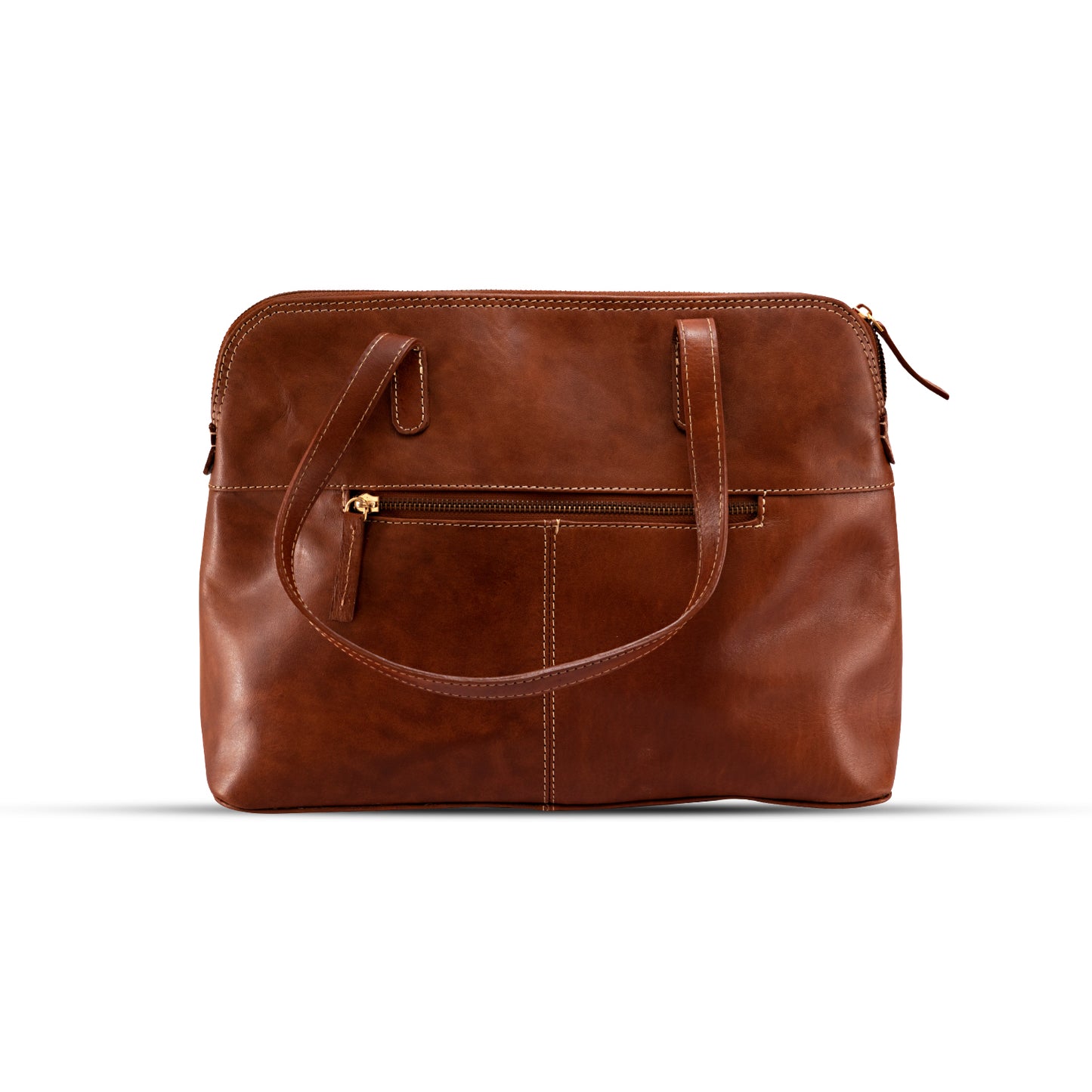 Eleanor Medium Leather Handbag- Tan