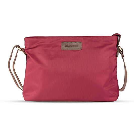 Almada Crossbody Sling Bag - Maroon