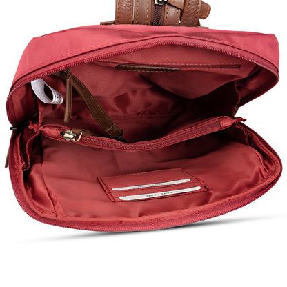 Broadway Backpack- Maroon