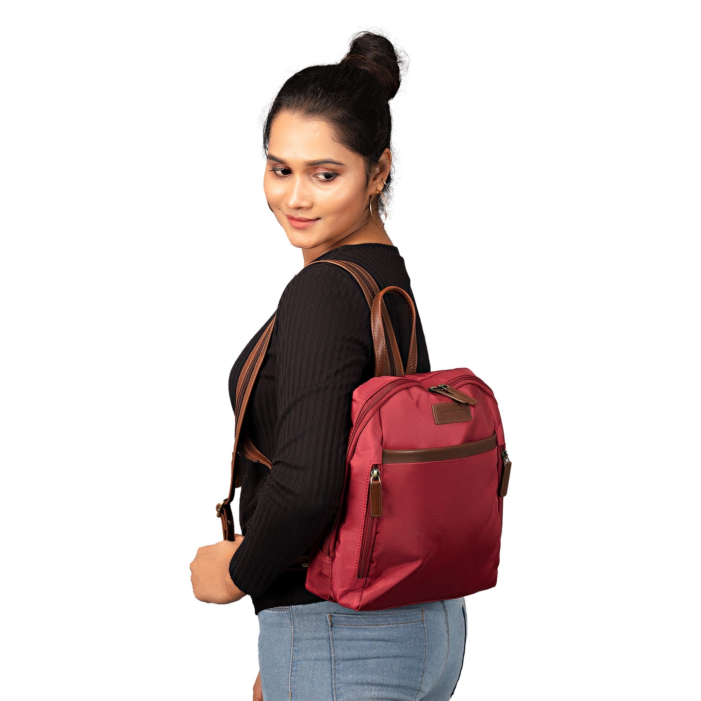 Broadway Backpack- Maroon