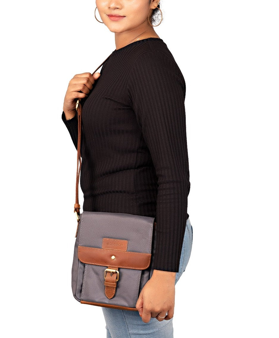 Morisson Crossbody Sling Bag - Grey