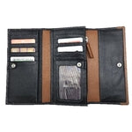 Bi Fold Long Wallet - Dual Colour